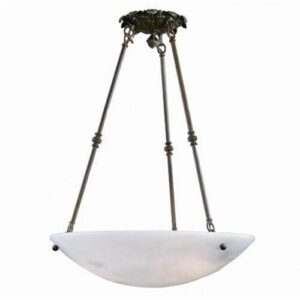 Empire Alabaster 24" Ornate Multi-Stem Pendant