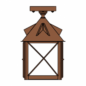 Stonehaven™ Exterior 10" Semi Flush Ceiling Fixture