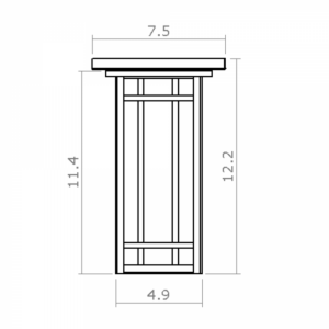 Studio™ Exterior 6" Semi Flush Ceiling Fixture