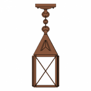 Lancaster™ Exterior 8" Wide Chain Hung Pendant
