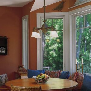 Golden Gate™ Interior Four Light Chandelier with 2-1/4″ Shade Holders Facing Down