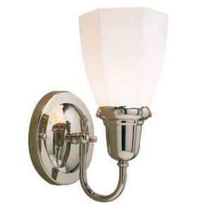 Retro™ One Light Curved Arm Wall Sconce With 2-1/4" Shade Holder