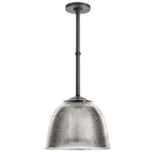 Vintage Holophane™ One Light Crosscut Waterfall Holophane Pendant