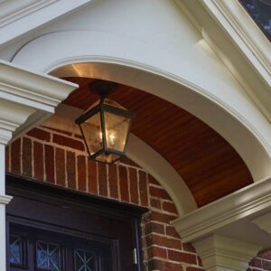 London™ Lantern 8" Wide Semi Flush Exterior Ceiling Light
