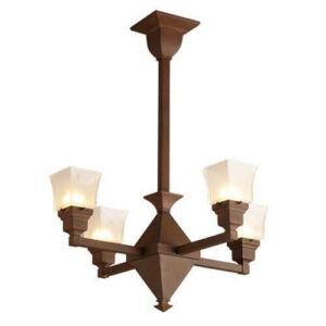 Golden Gate™ Interior Four Light Chandelier with 2-1/4″ Shade Holders Facing Up