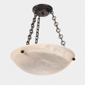 Empire 16 Inch Alabaster Multi Chain Pendant