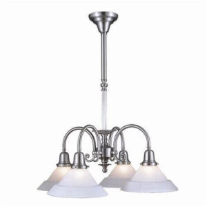 Provence™ Four Light Chandelier With 2-1/4" Shade Holders Down