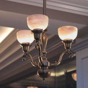 Canterbury™ Three Light Curved Arm Chandelier With 2-1/4" Shade Holders