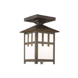 Craftsman™ 5" Wide Semi Flush Exterior Ceiling Light