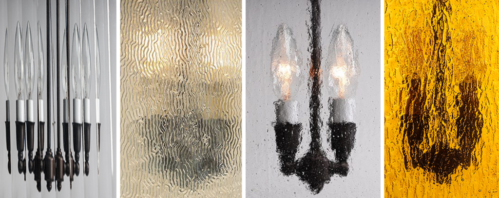 Glass shades and globes for modern lighting.