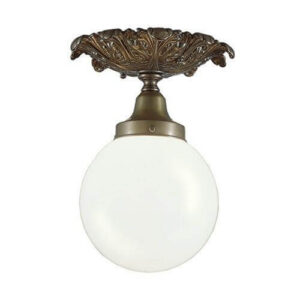 Newberry™ One Light Semi Flush Ceiling Fixture With 3-1/4" Shade Holder For Exterior Use