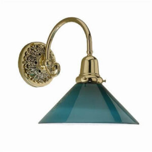 Provence™ One Light Large Curved Arm Sconce With 2-1/4" Shade Holder