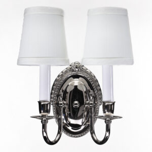 Sheraton™ Two Light Curved Arm Sconce With Electric Candles