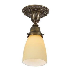 Saint Tropez™ One Light Flush Ceiling Fixture With 2-1/4" Shade Holder