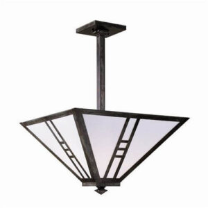 Mission™ Lantern 18" Wide Solid Stem Exterior Pendant Light